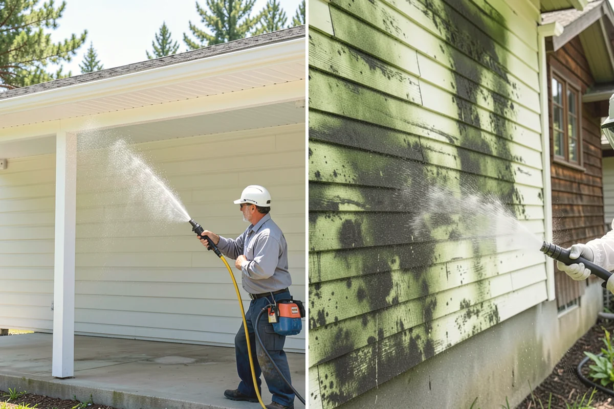 Wood Fence Washing in North Bend, King County, WA - Inspect for loose or rotted boards before starting