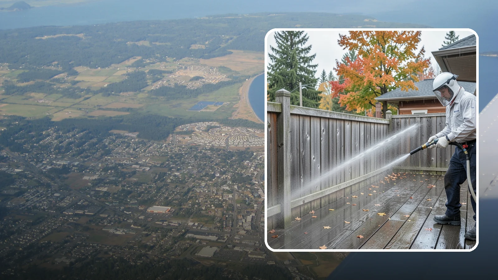 Wood Fence Washing in Oak Harbor, Island County, WA - Pressure-controlled washing for pressure-treated and fir fences that keeps the boards intact while clearing years of grime.