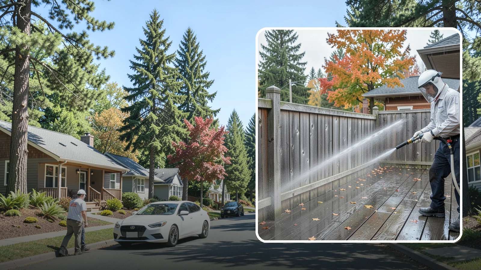 Wood Fence Washing in Orting, Pierce County, WA - Pressure-controlled washing for pressure-treated and fir fences that keeps the boards intact while clearing years of grime.