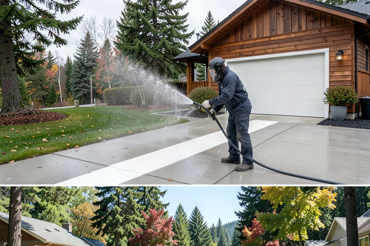 Wood Fence Washing in Orting, Pierce County, WA - Aim for the drier summer months when the boards can dry out fully between washes and rains.