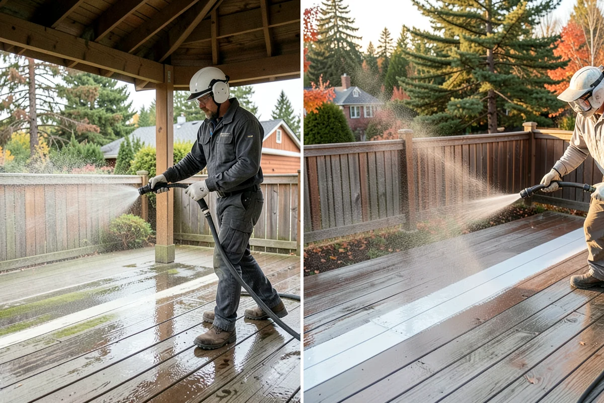 Wood Fence Washing in Puyallup, Pierce County, WA - Inspect for loose or rotted boards before starting