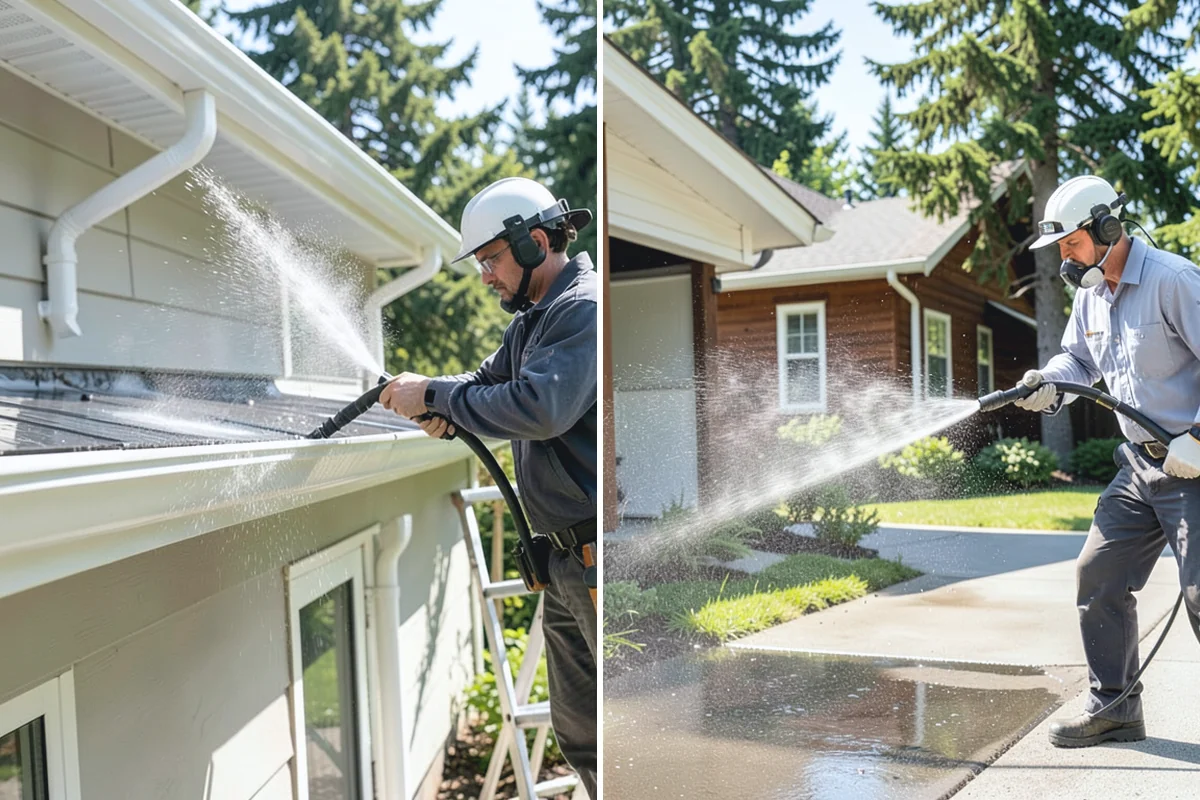 Wood Fence Washing in Redmond, King County, WA - Inspect for loose or rotted boards before starting