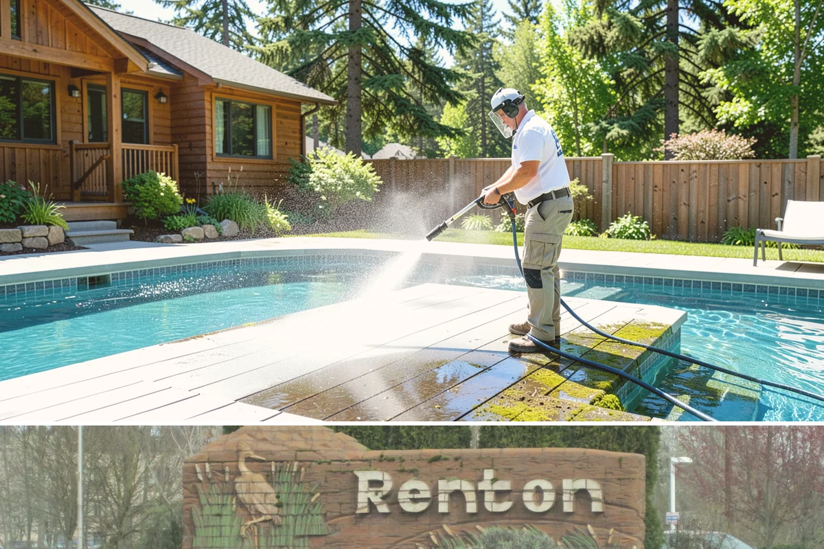 Wood Fence Washing in Renton, King County, WA - Aim for the drier summer months when the boards can dry out fully between washes and rains.