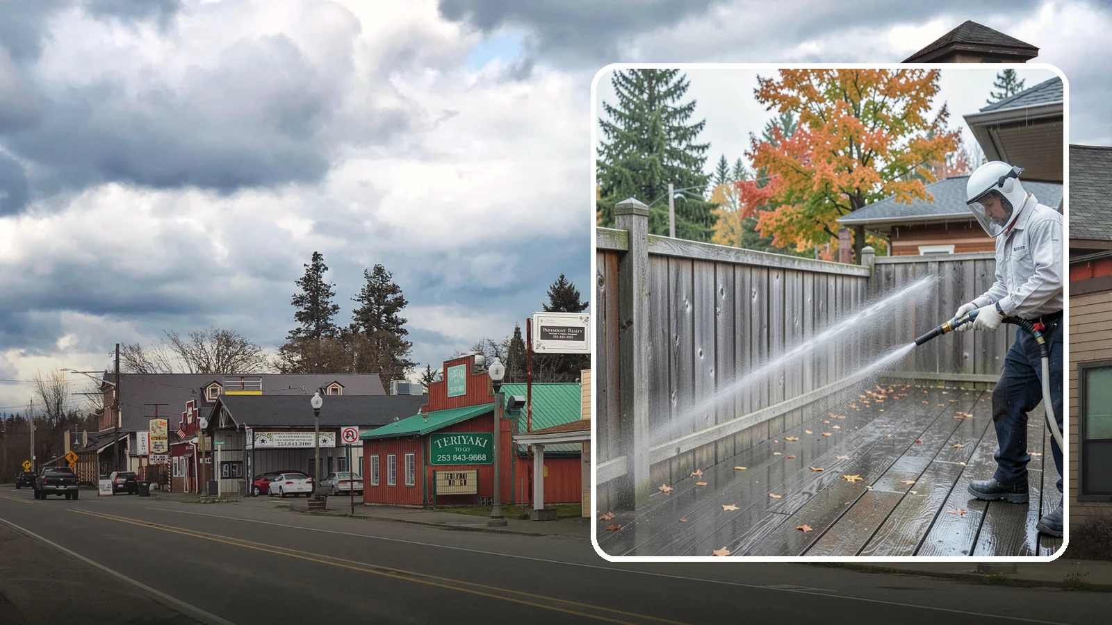 Wood Fence Washing in Roy, Pierce County, WA - Pressure-controlled washing for pressure-treated and fir fences that keeps the boards intact while clearing years of grime.