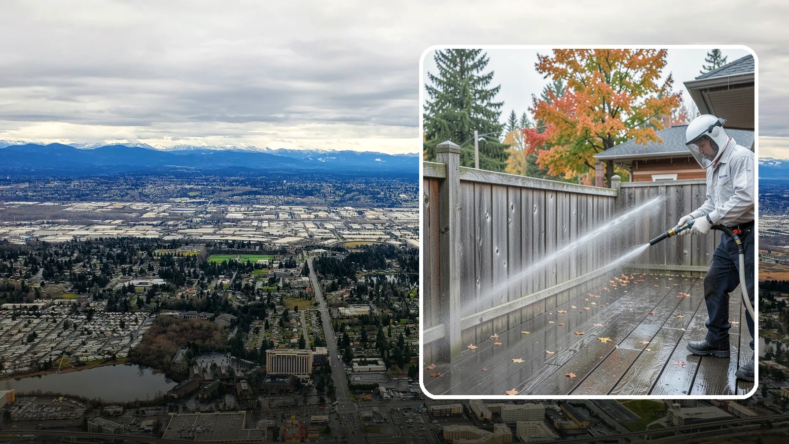 Wood Fence Washing in SeaTac, King County, WA - Pressure-controlled washing for pressure-treated and fir fences that keeps the boards intact while clearing years of grime.