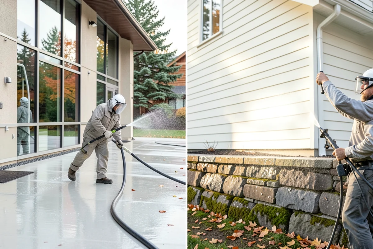 Wood Fence Washing in SeaTac, King County, WA - Inspect for loose or rotted boards before starting