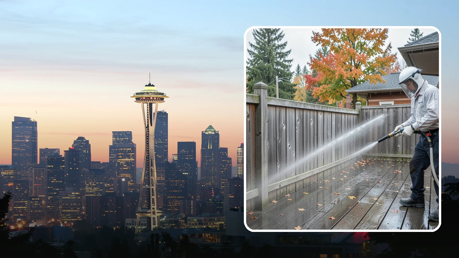 Wood Fence Washing in Seattle, King County, WA - Pressure-controlled washing for pressure-treated and fir fences that keeps the boards intact while clearing years of grime.