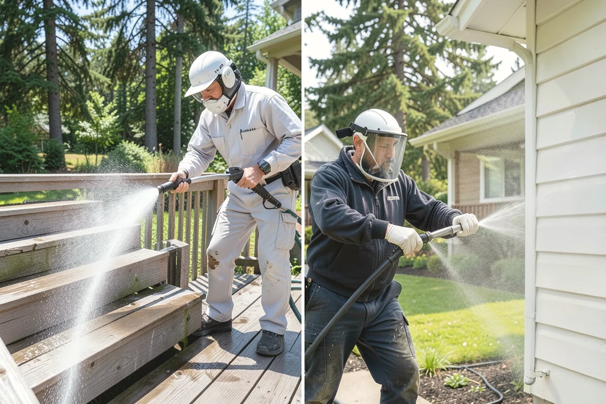 Wood Fence Washing in Tukwila, King County, WA - Inspect for loose or rotted boards before starting