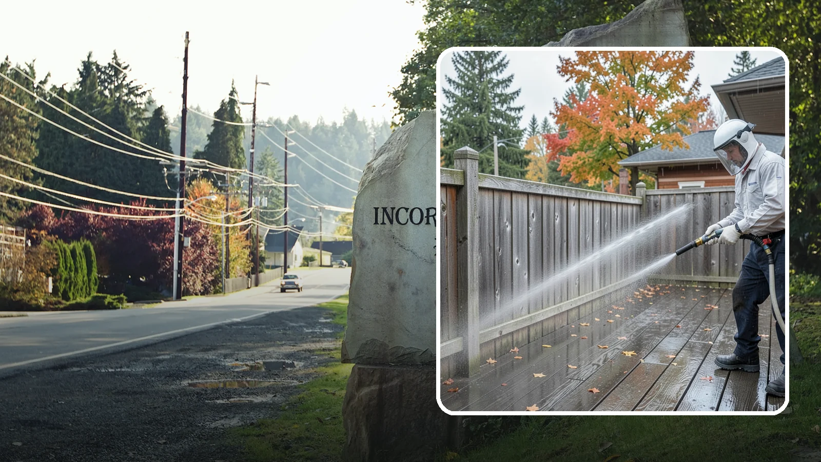 Wood Fence Washing in Wilkeson, Pierce County, WA - Pressure-controlled washing for pressure-treated and fir fences that keeps the boards intact while clearing years of grime.