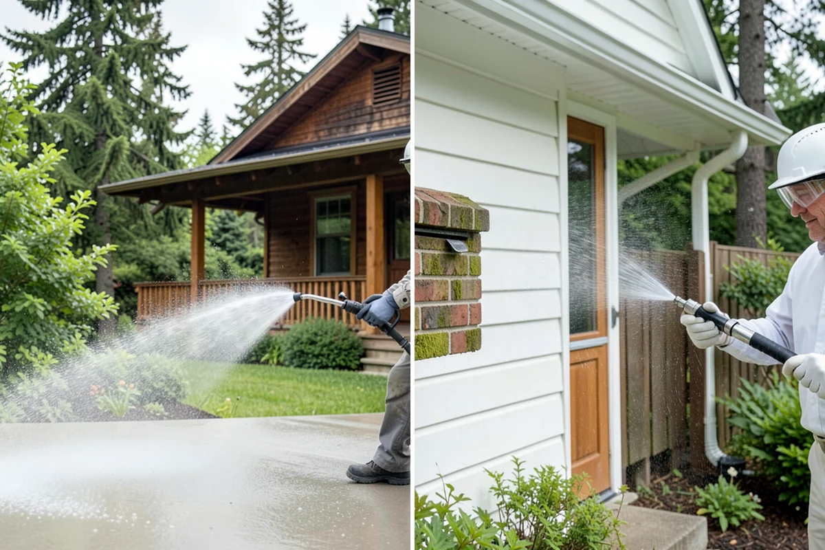 Wood Restoration in Arlington, Snohomish County, WA - Apply stripper to remove old stain, sealer, or paint