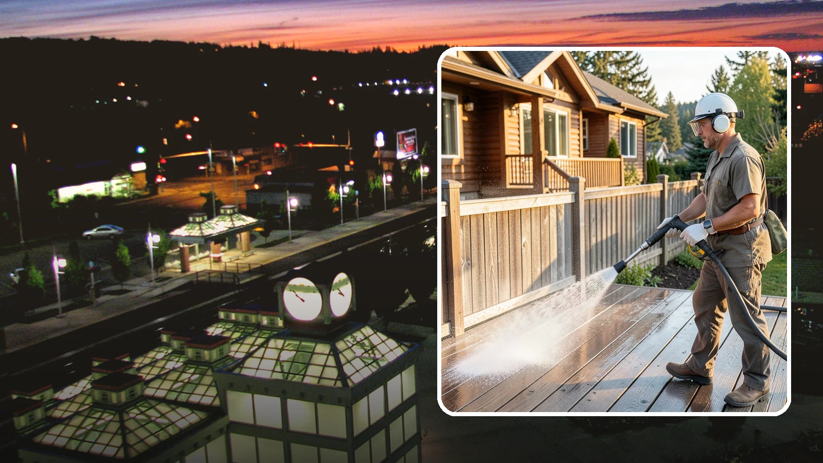 Wood Restoration in Auburn, King County, WA - Full restoration of gray, weathered wood surfaces that strips old finish, brightens the grain, and readies boards for lasting...