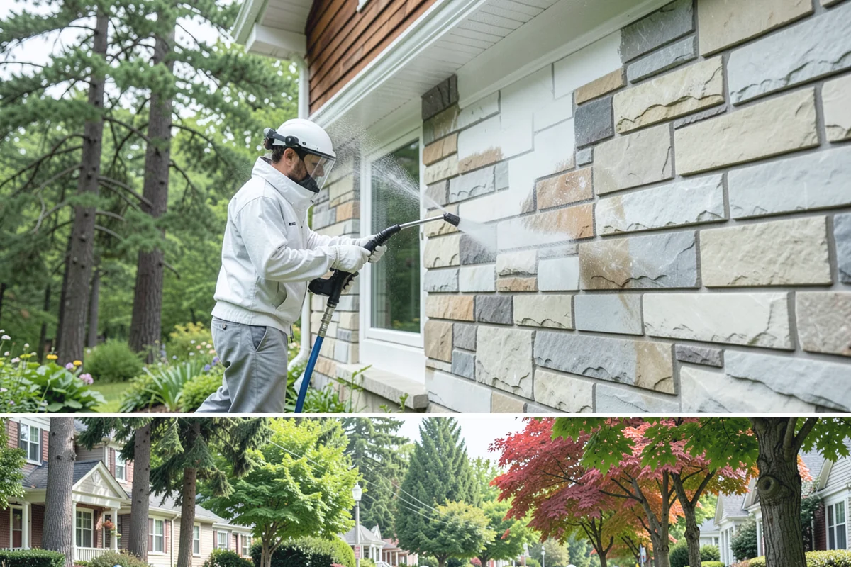 Wood Restoration in Beaux Arts Village, King County, WA - Restore wood in late spring or summer so the brightened surface can dry and then be sealed within the same dry window.