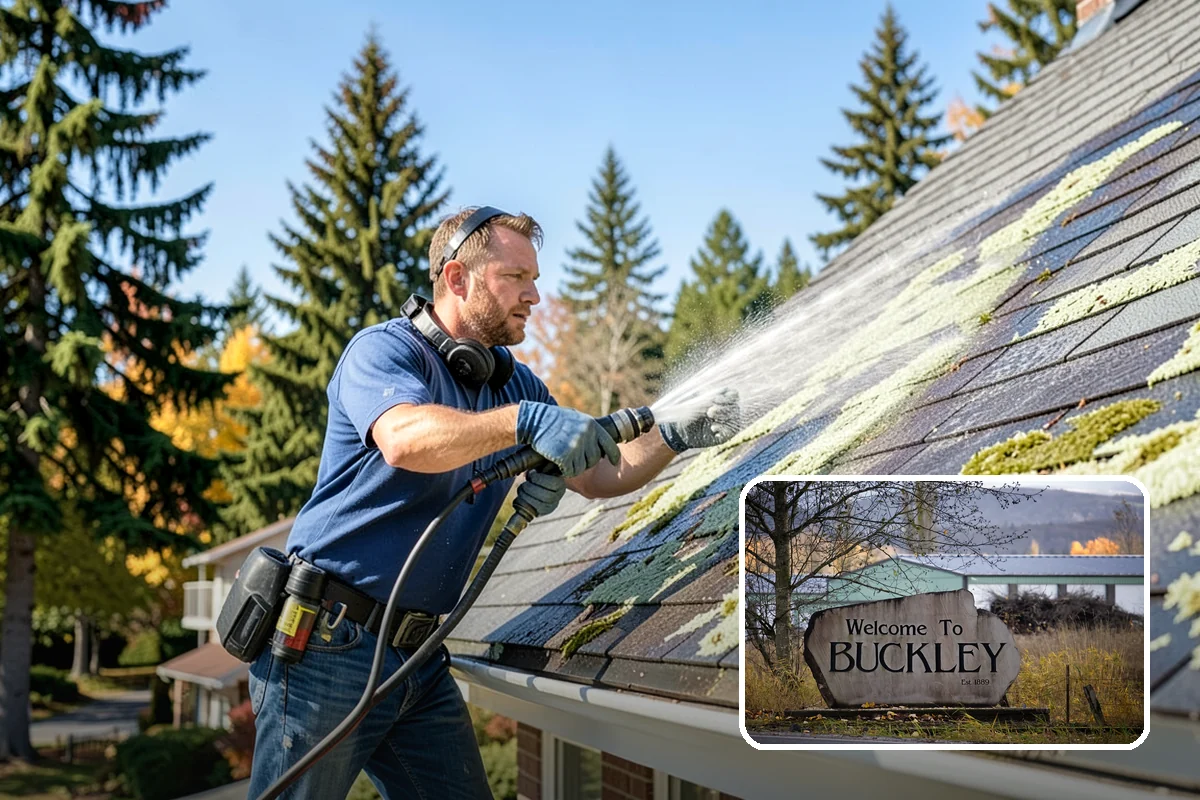 Wood Restoration in Buckley, Pierce County, WA - Reverses gray weathering and reveals fresh wood tone
