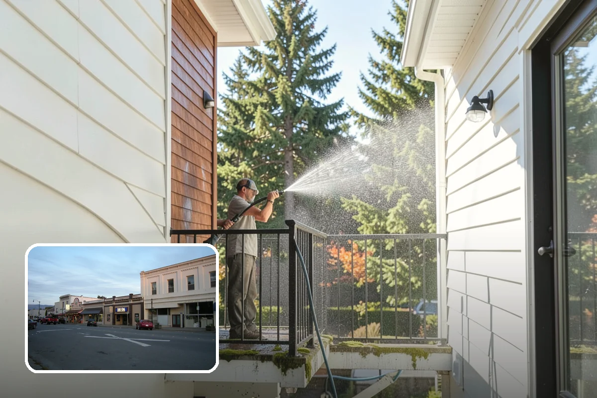 Wood Restoration in Burlington, Skagit County, WA - Reverses gray weathering and reveals fresh wood tone