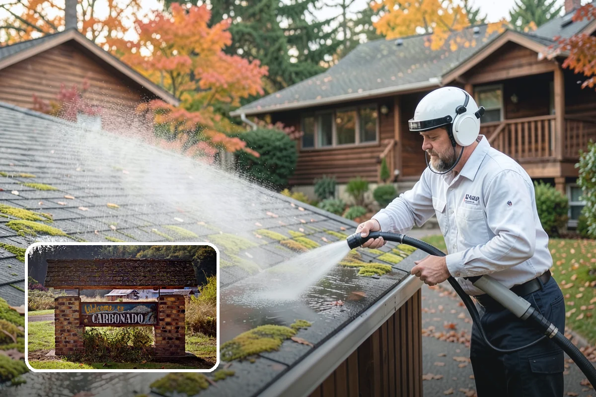 Wood Restoration in Carbonado, Pierce County, WA - Reverses gray weathering and reveals fresh wood tone