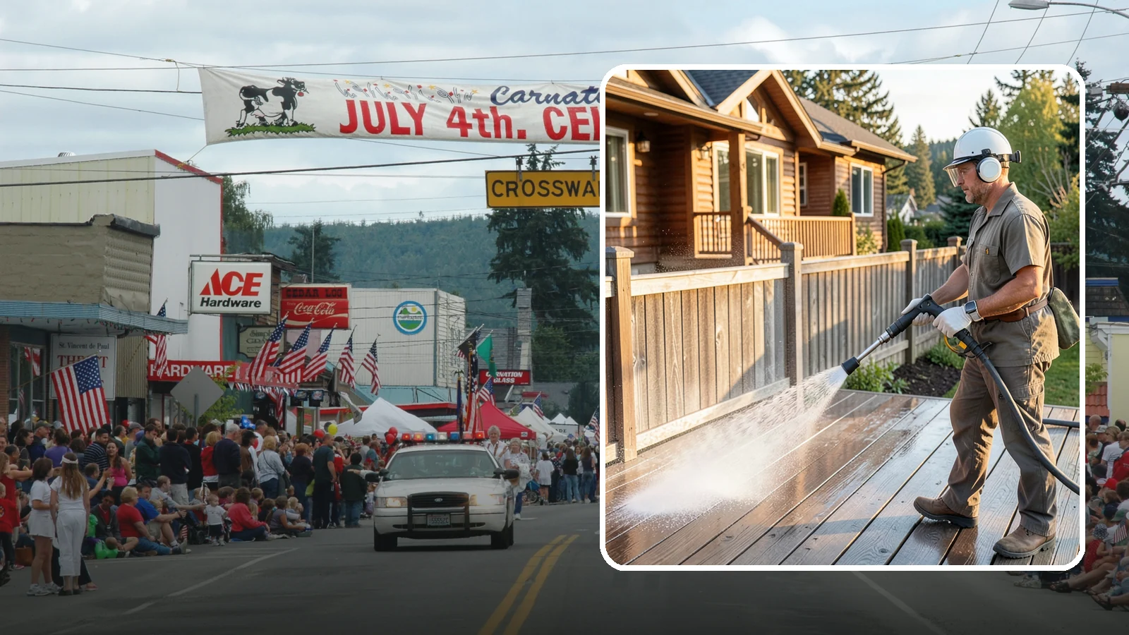 Wood Restoration in Carnation, King County, WA - Full restoration of gray, weathered wood surfaces that strips old finish, brightens the grain, and readies boards for lasting...