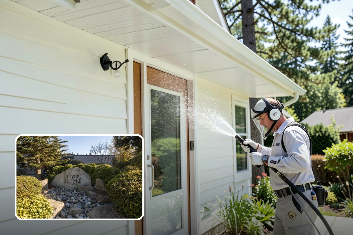 Wood Restoration in Clyde Hill, King County, WA - Reverses gray weathering and reveals fresh wood tone