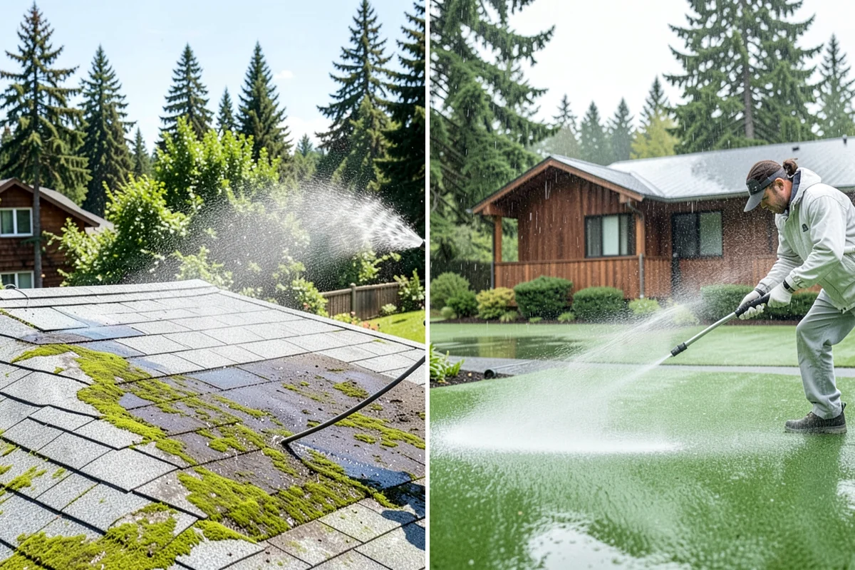 Wood Restoration in Concrete, Skagit County, WA - Apply stripper to remove old stain, sealer, or paint