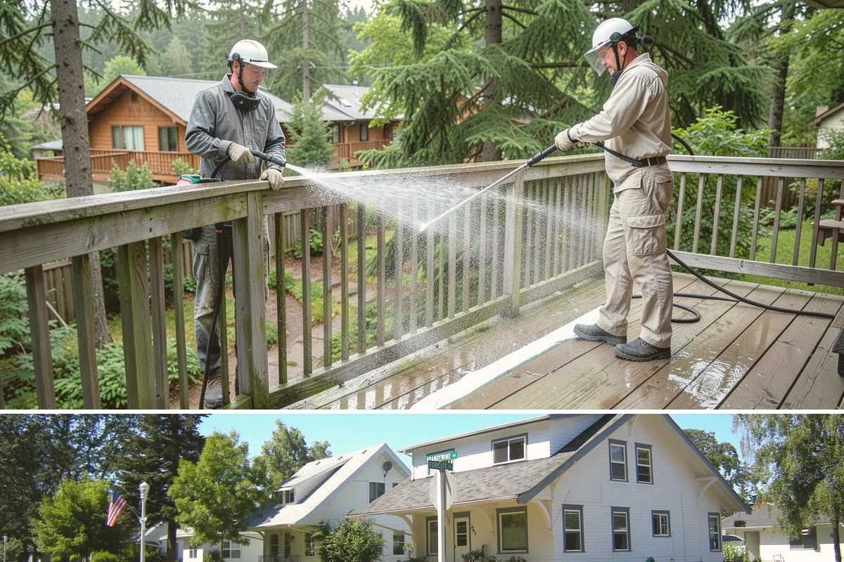 Wood Restoration in DuPont, Pierce County, WA - Restore wood in late spring or summer so the brightened surface can dry and then be sealed within the same dry window.