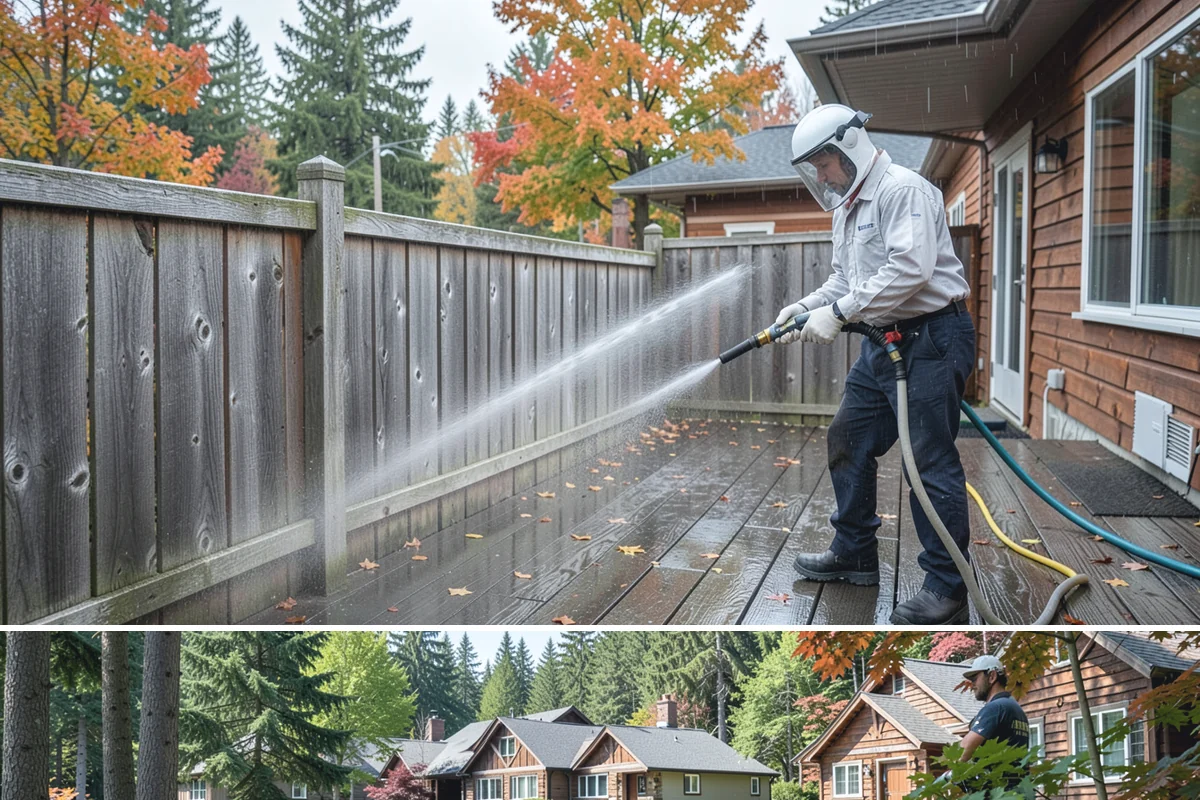 Wood Restoration in Edgewood, Pierce County, WA - Restore wood in late spring or summer so the brightened surface can dry and then be sealed within the same dry window.