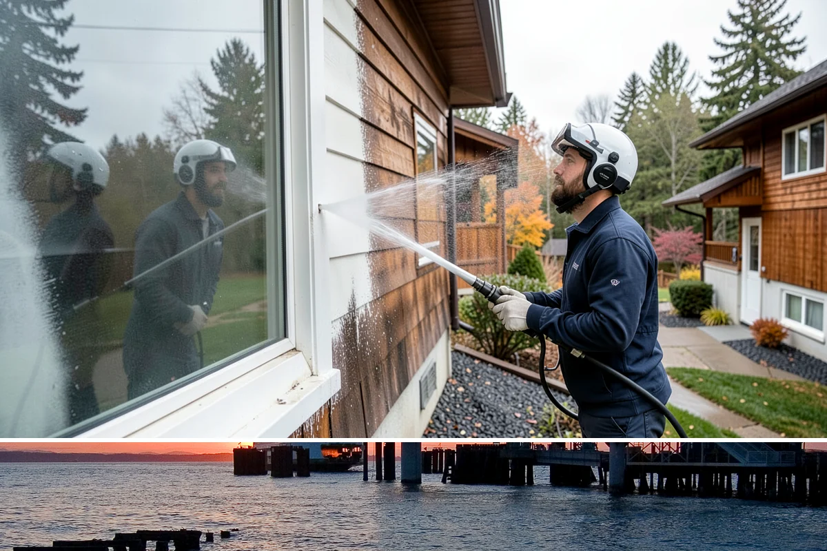 Wood Restoration in Edmonds, Snohomish County, WA - Restore wood in late spring or summer so the brightened surface can dry and then be sealed within the same dry window.
