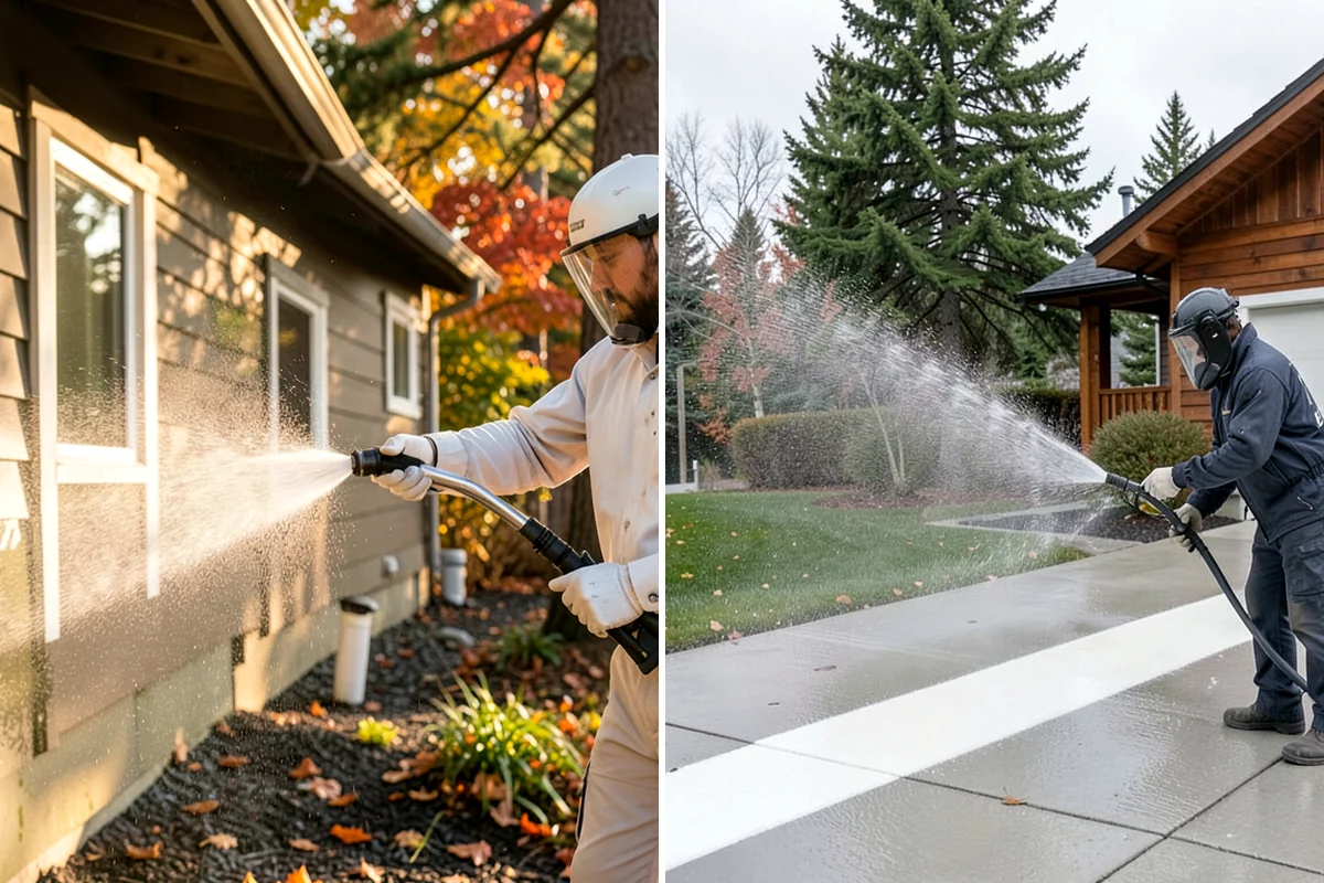 Wood Restoration in Enumclaw, King County, WA - Apply stripper to remove old stain, sealer, or paint