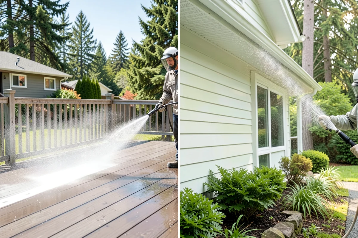 Wood Restoration in Federal Way, King County, WA - Apply stripper to remove old stain, sealer, or paint