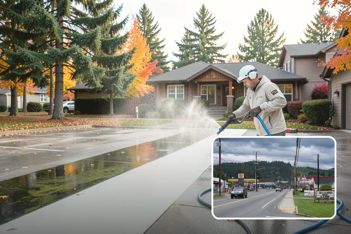 Wood Restoration in Granite Falls, Snohomish County, WA - Reverses gray weathering and reveals fresh wood tone