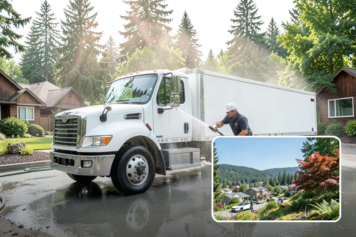 Wood Restoration in Index, Snohomish County, WA - Reverses gray weathering and reveals fresh wood tone