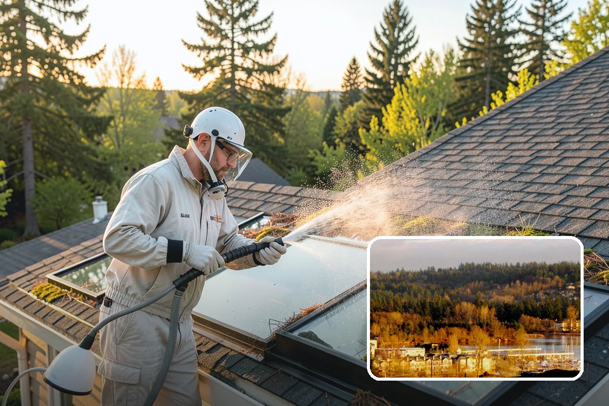 Wood Restoration in Kenmore, King County, WA - Reverses gray weathering and reveals fresh wood tone