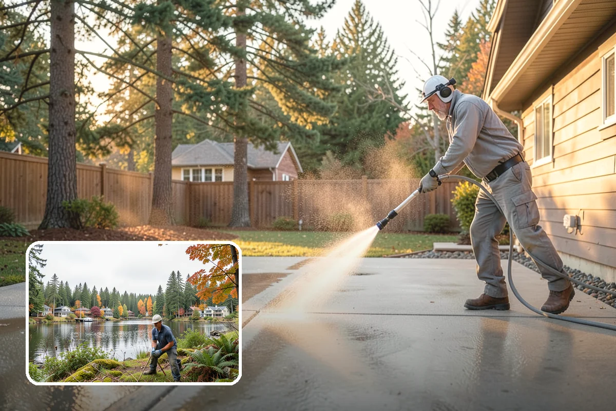 Wood Restoration in La Conner, Skagit County, WA - Reverses gray weathering and reveals fresh wood tone