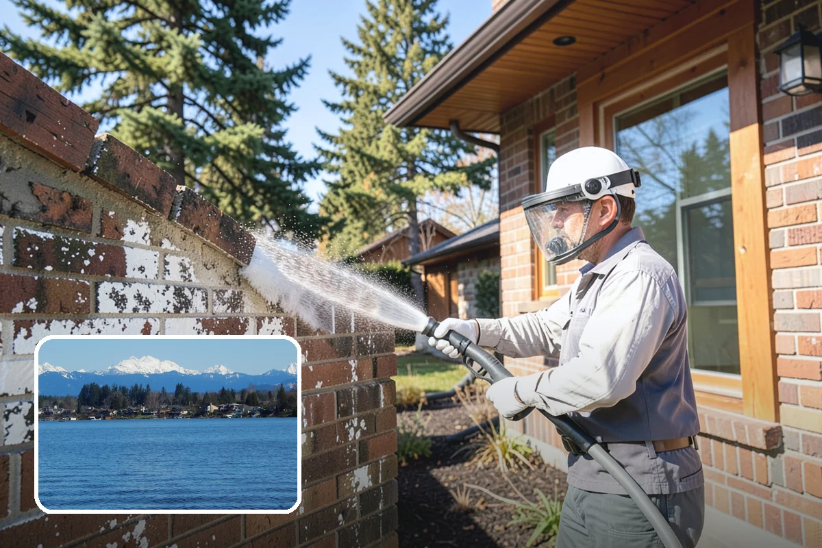 Wood Restoration in Lake Stevens, Snohomish County, WA - Reverses gray weathering and reveals fresh wood tone