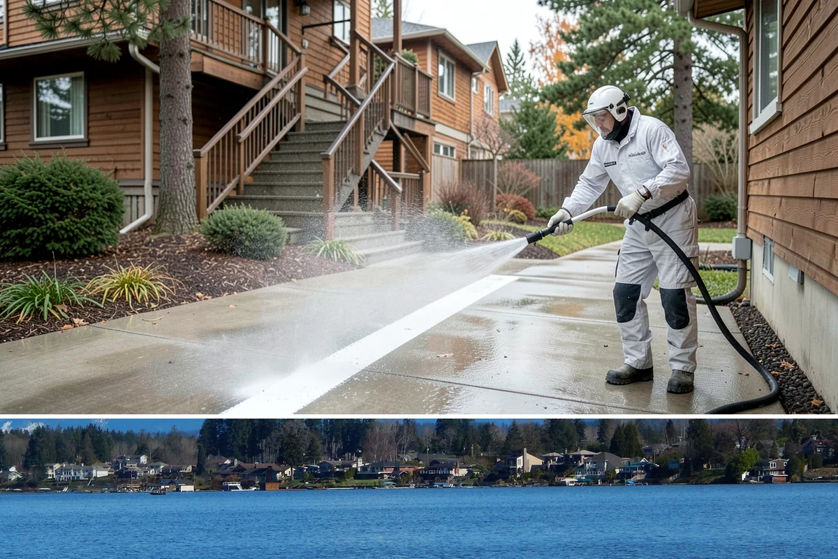 Wood Restoration in Lake Stevens, Snohomish County, WA - Restore wood in late spring or summer so the brightened surface can dry and then be sealed within the same dry window.