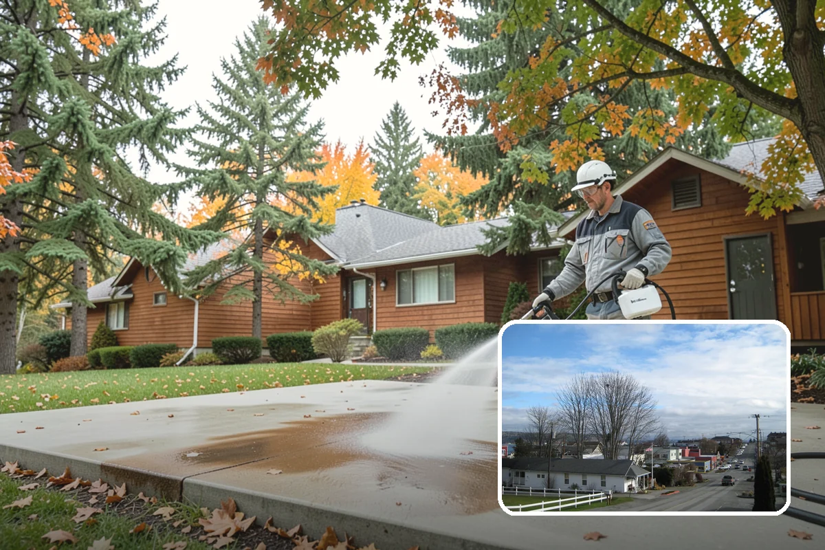 Wood Restoration in Langley, Island County, WA - Reverses gray weathering and reveals fresh wood tone