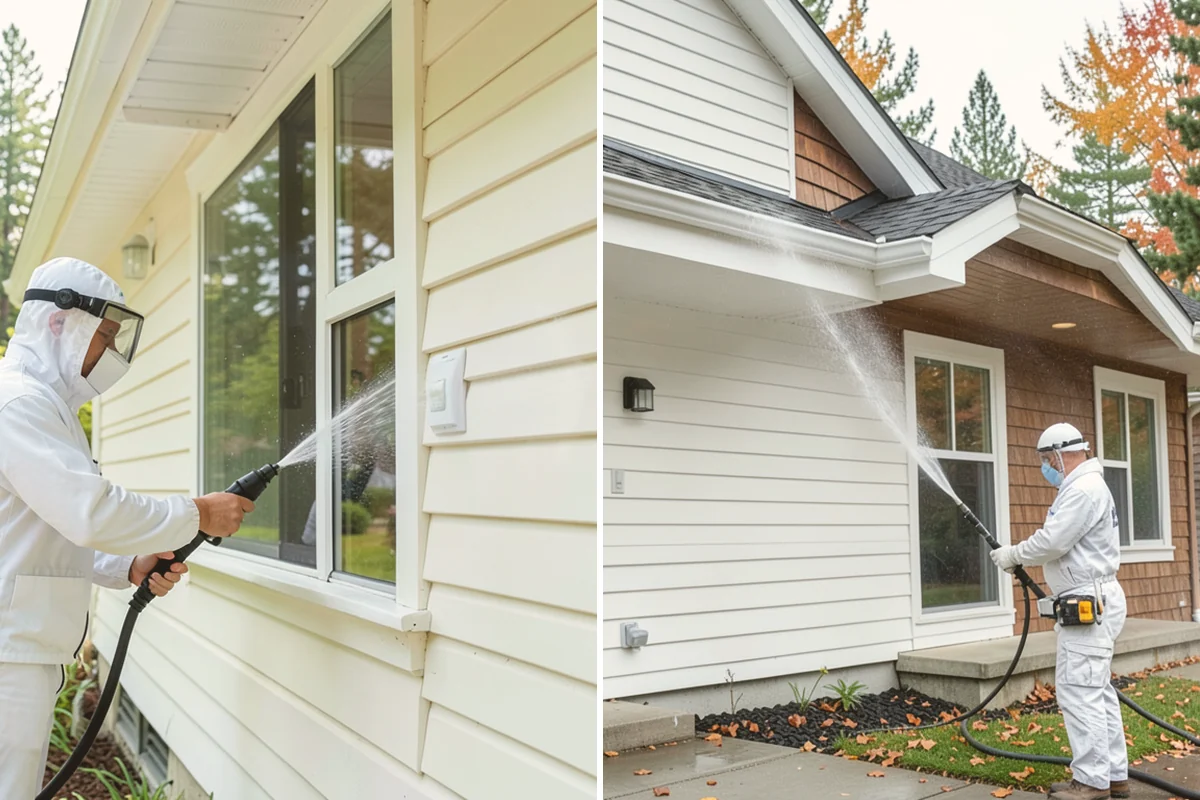 Wood Restoration in Lynnwood, Snohomish County, WA - Apply stripper to remove old stain, sealer, or paint
