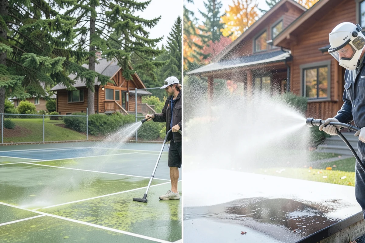 Wood Restoration in Medina, King County, WA - Apply stripper to remove old stain, sealer, or paint
