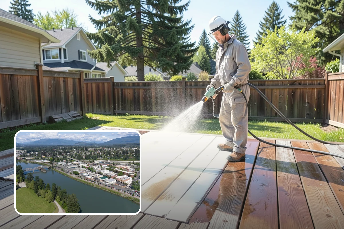 Wood Restoration in Mount Vernon, Skagit County, WA - Reverses gray weathering and reveals fresh wood tone