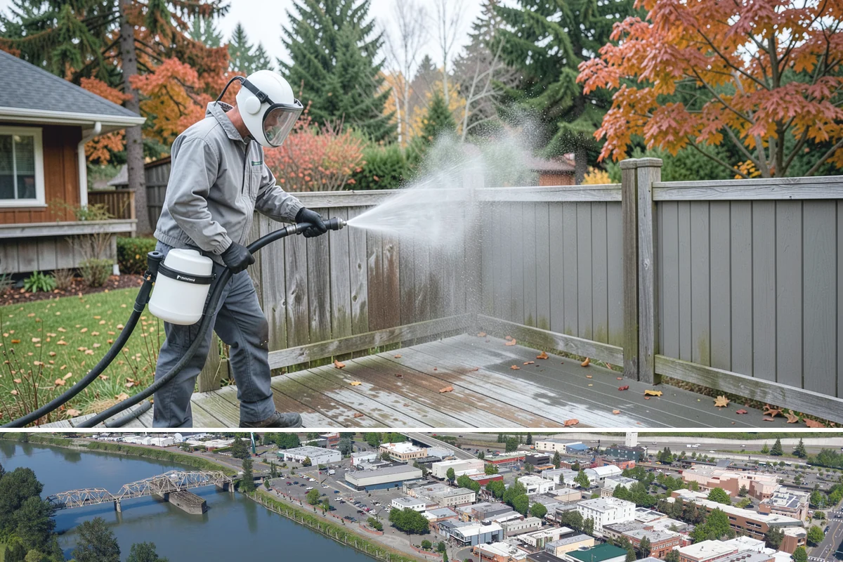 Wood Restoration in Mount Vernon, Skagit County, WA - Restore wood in late spring or summer so the brightened surface can dry and then be sealed within the same dry window.