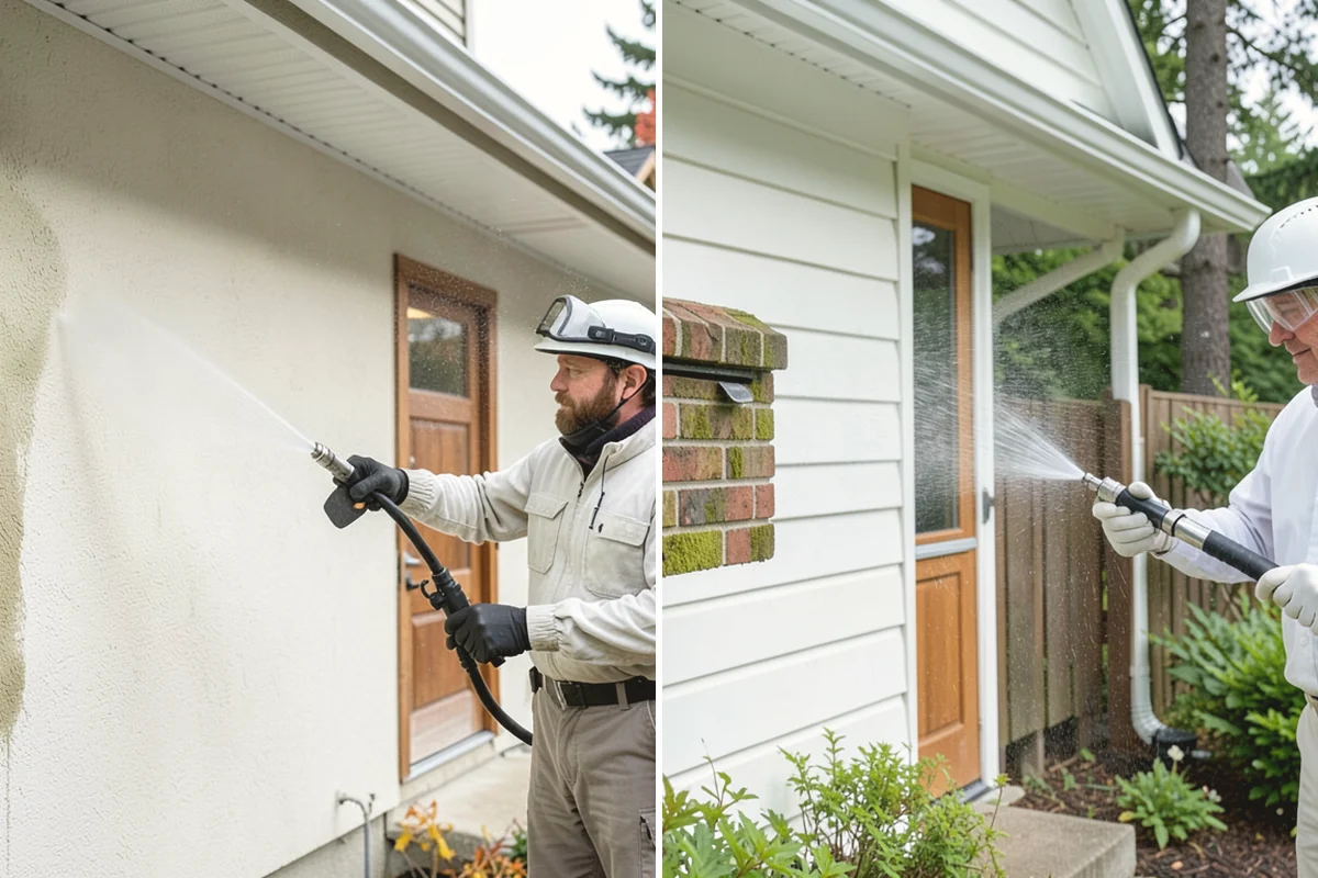 Wood Restoration in Mountlake Terrace, Snohomish County, WA - Apply stripper to remove old stain, sealer, or paint