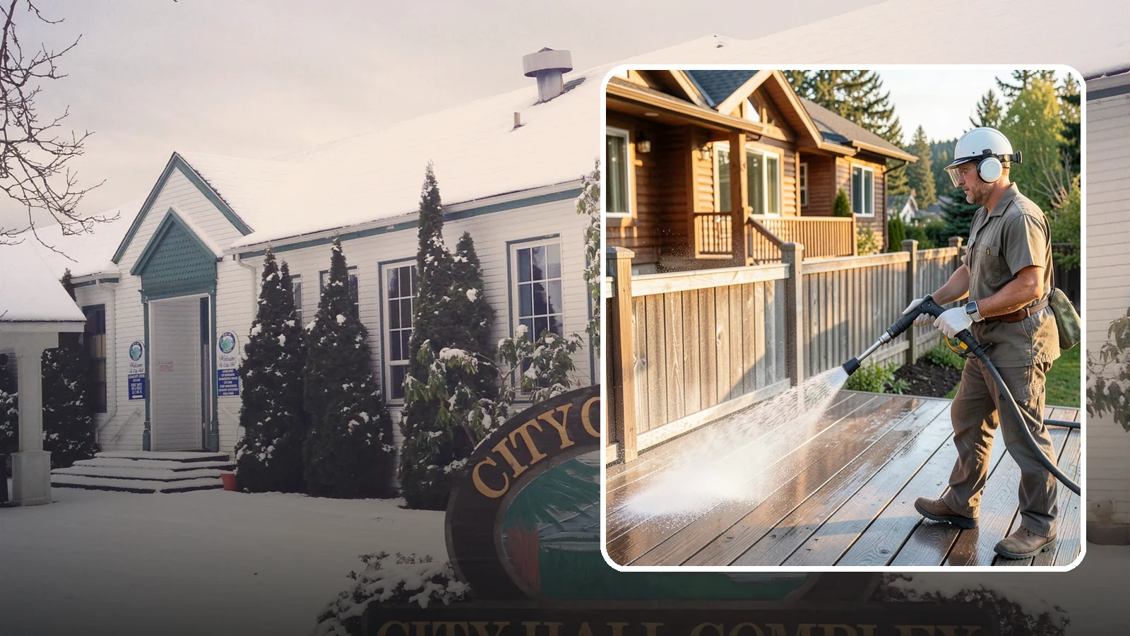 Wood Restoration in Pacific, King County, WA - Full restoration of gray, weathered wood surfaces that strips old finish, brightens the grain, and readies boards for lasting...