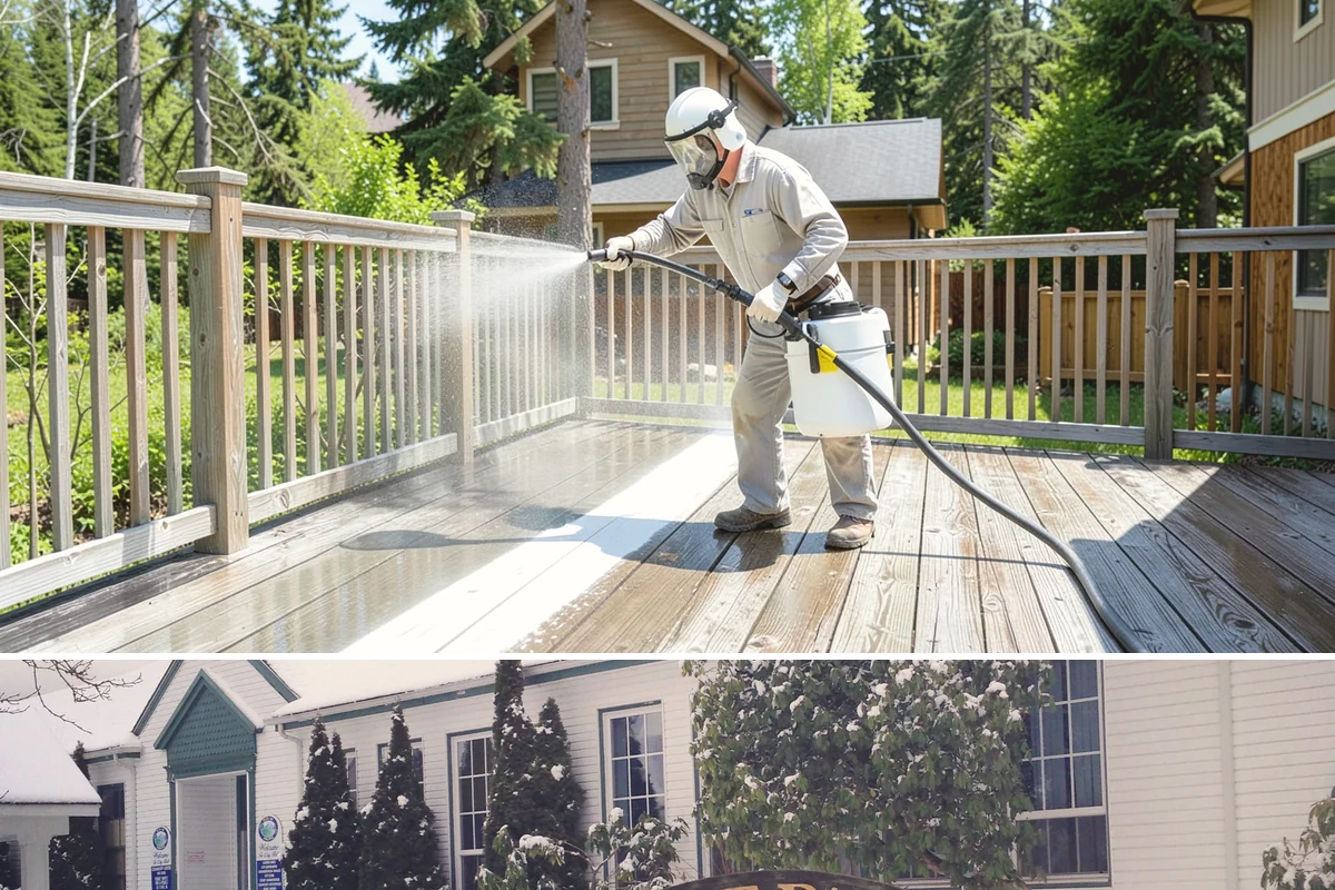 Wood Restoration in Pacific, King County, WA - Restore wood in late spring or summer so the brightened surface can dry and then be sealed within the same dry window.