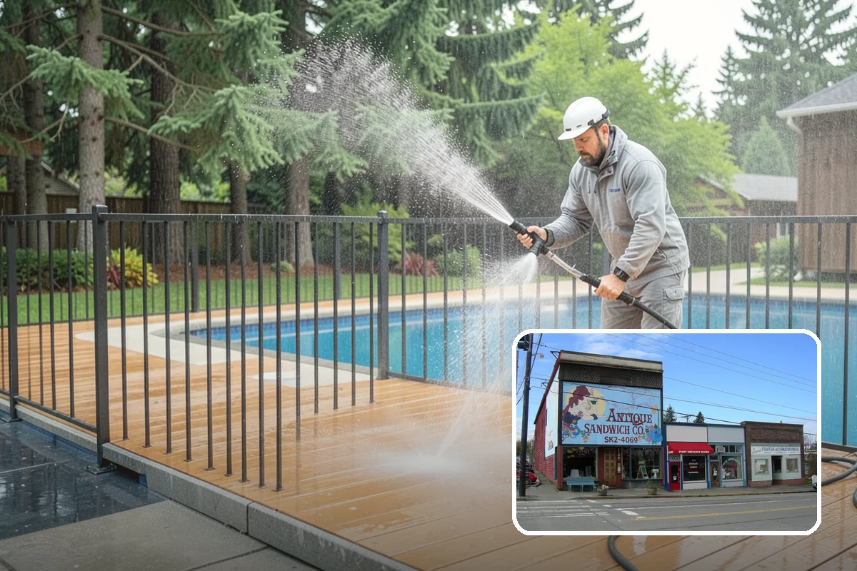 Wood Restoration in Ruston, Pierce County, WA - Reverses gray weathering and reveals fresh wood tone