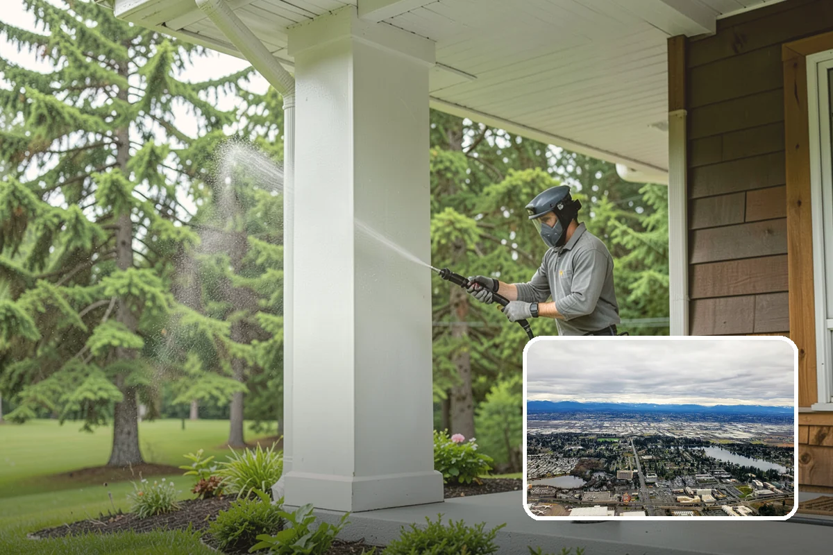 Wood Restoration in SeaTac, King County, WA - Reverses gray weathering and reveals fresh wood tone