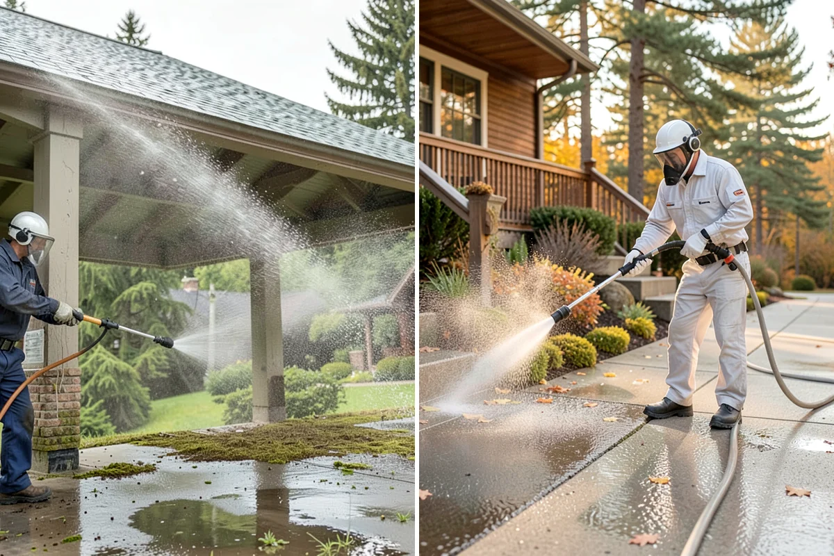 Wood Restoration in SeaTac, King County, WA - Apply stripper to remove old stain, sealer, or paint