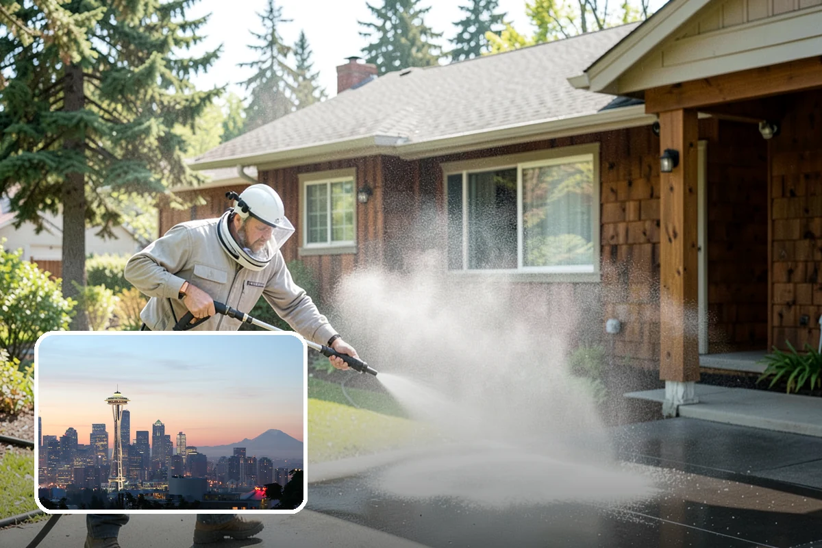 Wood Restoration in Seattle, King County, WA - Reverses gray weathering and reveals fresh wood tone