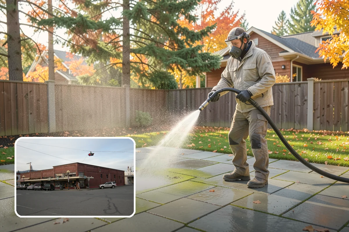 Wood Restoration in Sedro-Woolley, Skagit County, WA - Reverses gray weathering and reveals fresh wood tone