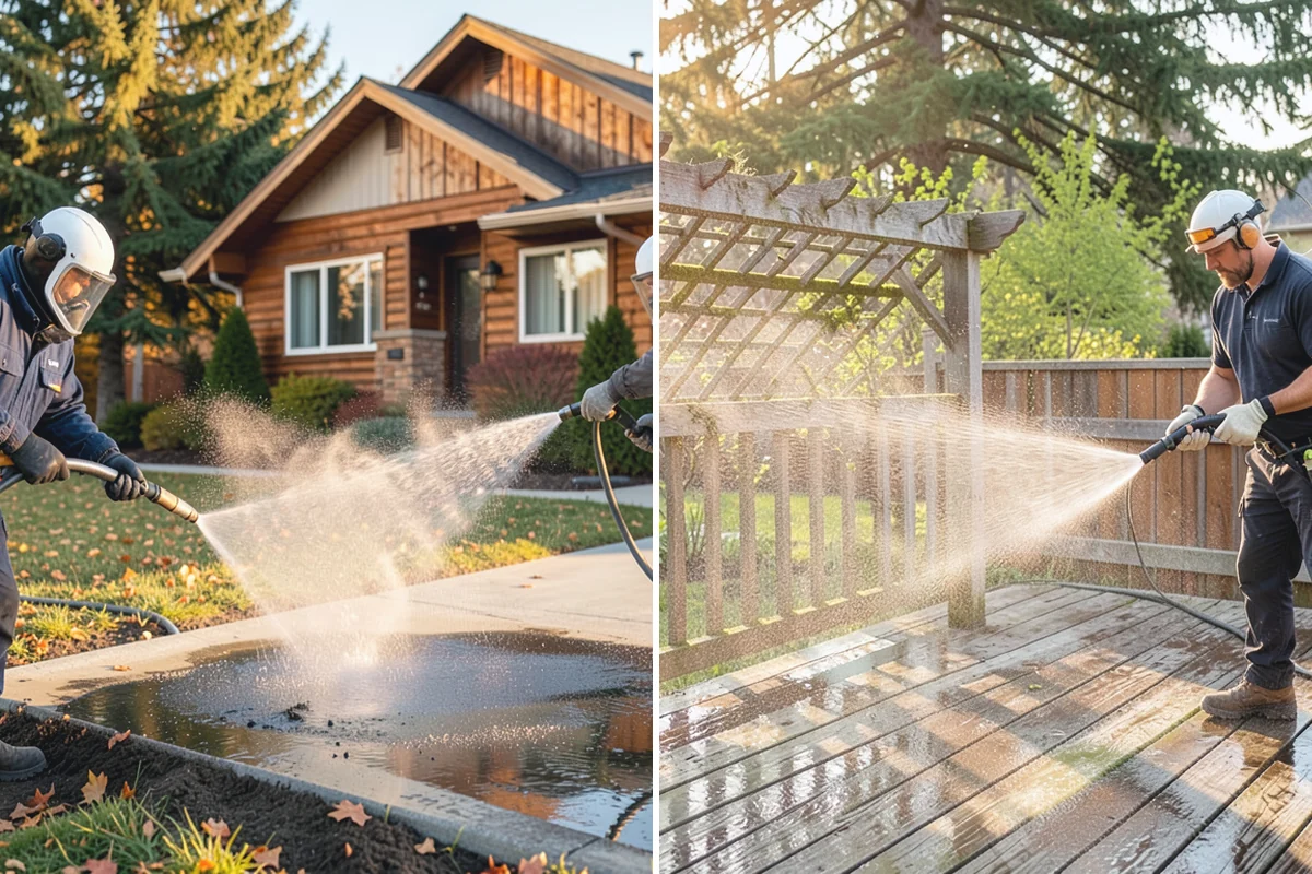 Wood Restoration in South Prairie, Pierce County, WA - Apply stripper to remove old stain, sealer, or paint