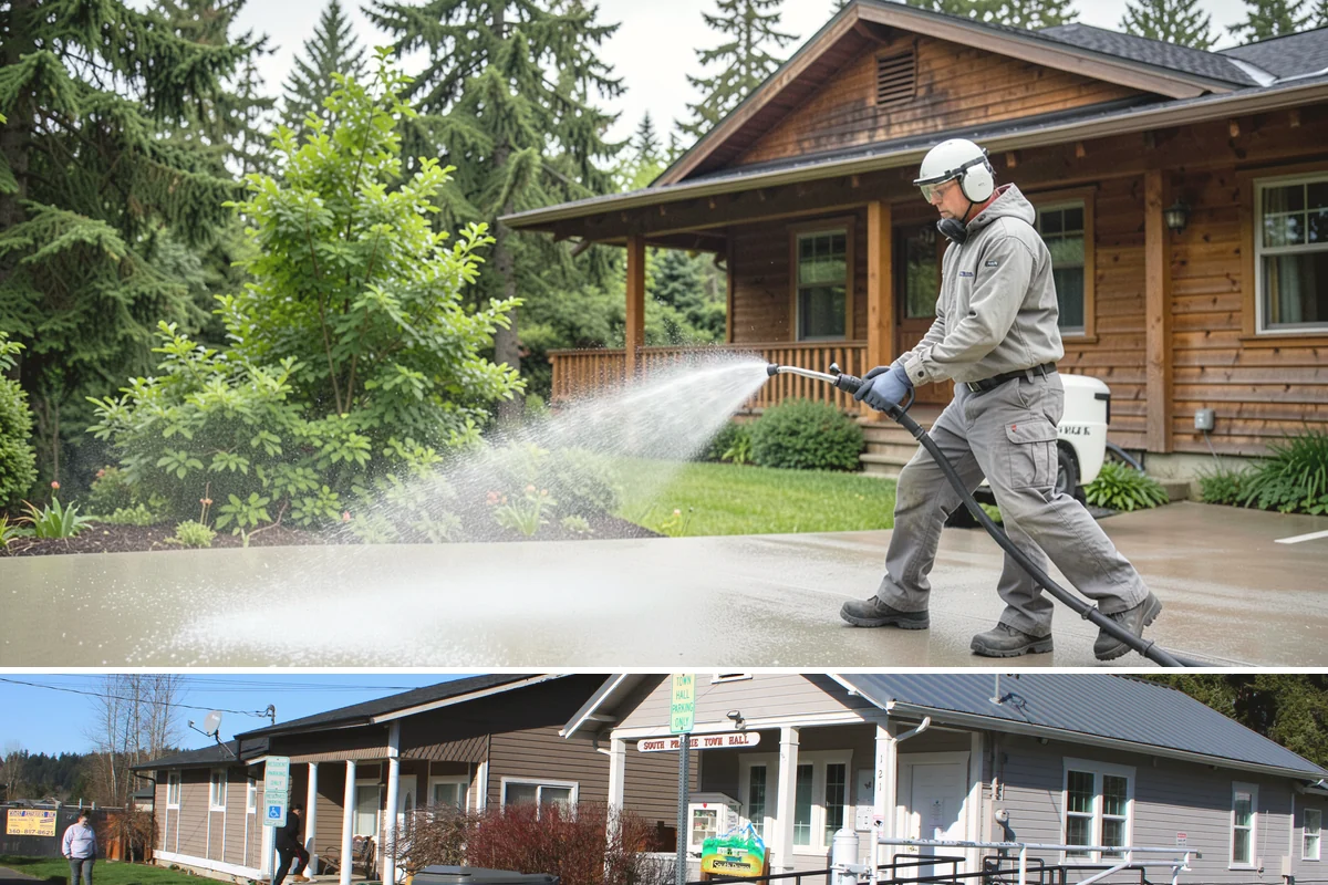 Wood Restoration in South Prairie, Pierce County, WA - Restore wood in late spring or summer so the brightened surface can dry and then be sealed within the same dry window.