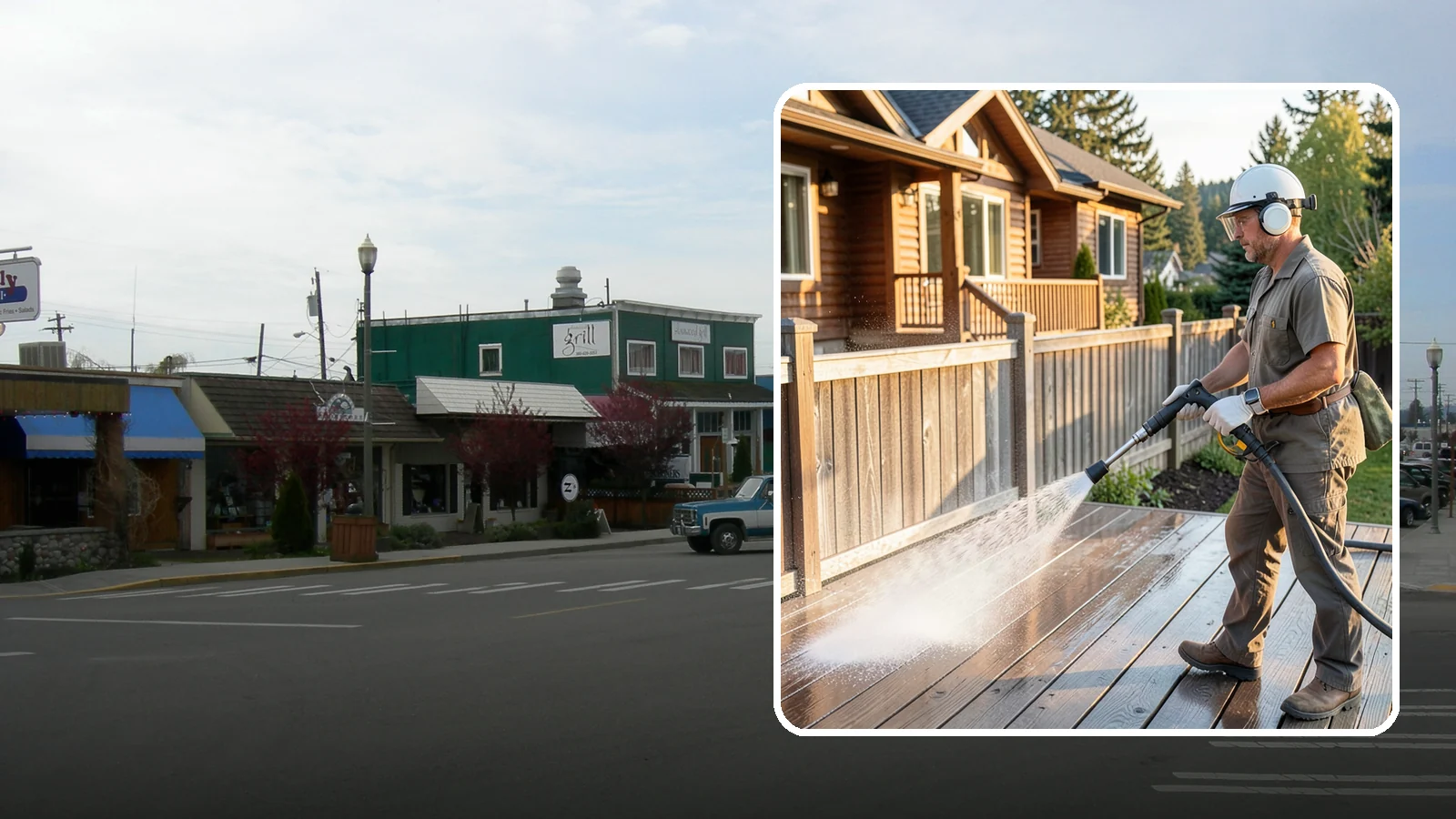 Wood Restoration in Stanwood, Snohomish County, WA - Full restoration of gray, weathered wood surfaces that strips old finish, brightens the grain, and readies boards for lasting...