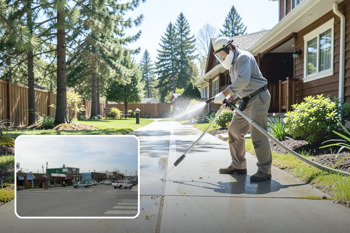 Wood Restoration in Stanwood, Snohomish County, WA - Reverses gray weathering and reveals fresh wood tone